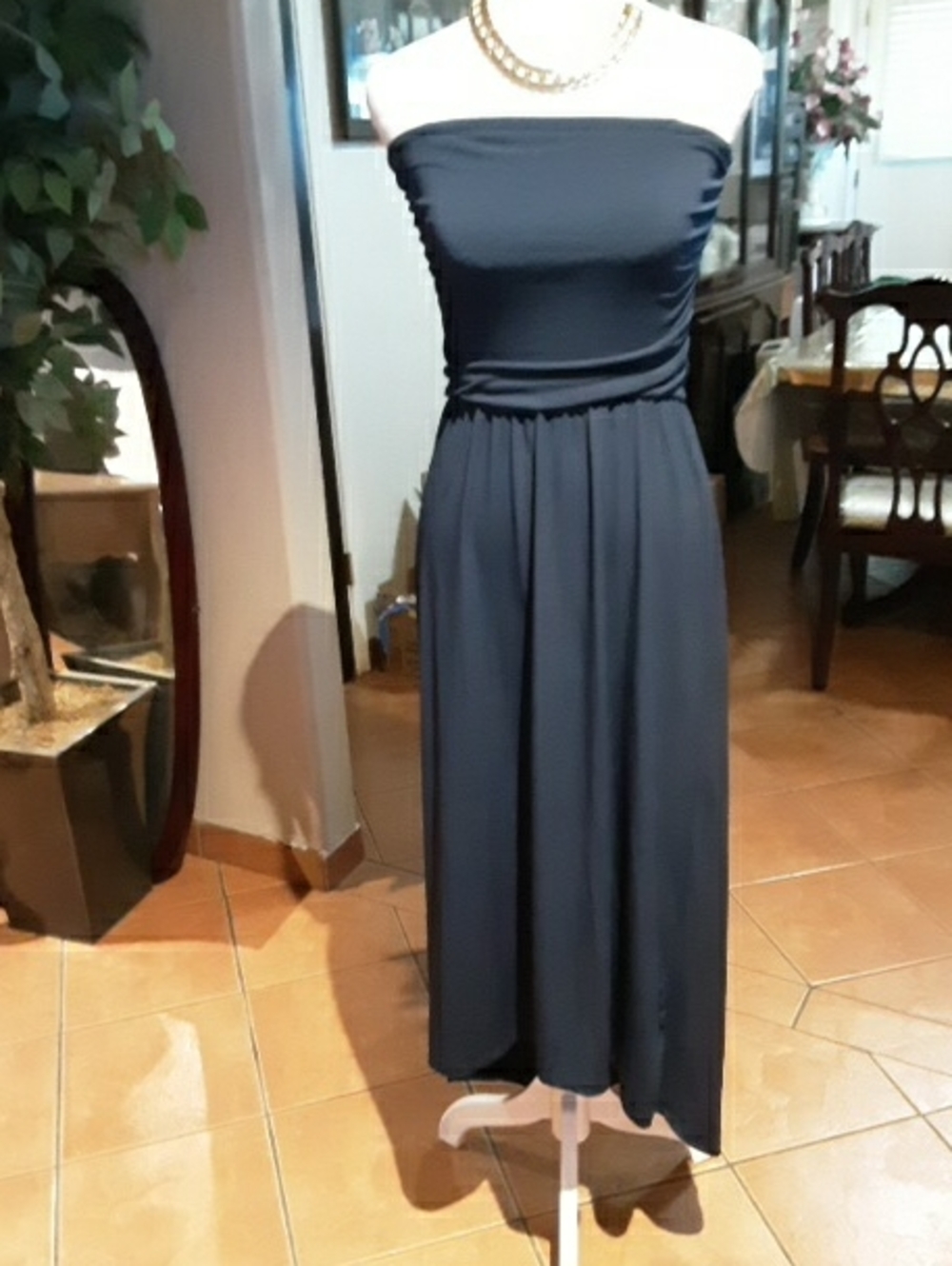 Maurices Strapless Navy Midi Dress